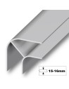 Perfil 90º R. Corto - Anodizado plata especial Camper y autocaravanas