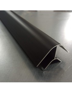 Perfil 90º R. Corto - Anodizado negro especial Camper y autocaravanas 2