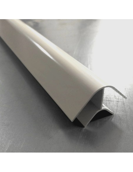 Perfil 90º R. Corto - Lacado blanco - especial Camper y autocaravanas