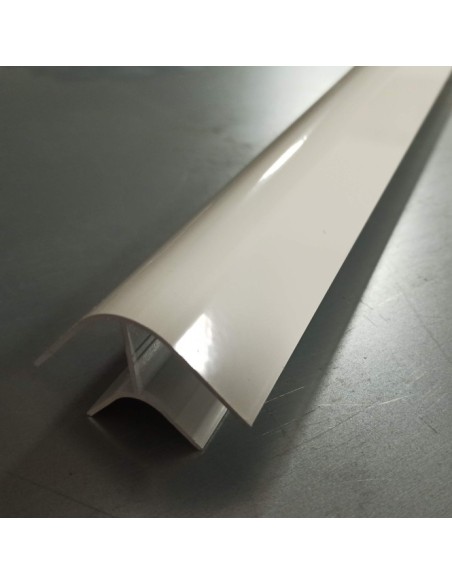 Perfil 90º R. Corto - Lacado blanco - especial Camper y autocaravanas