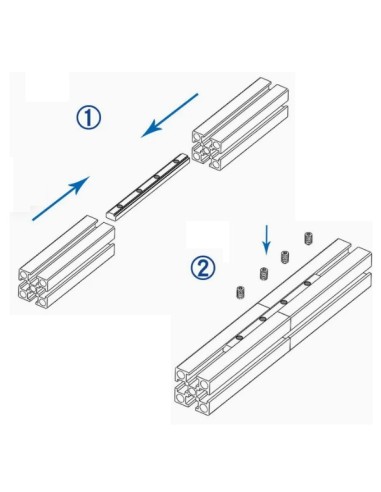 Conector interno 180 grados para perfiles aluminio S20 2020 2040
