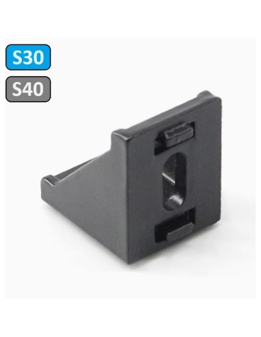 Escuadra fundición de aluminio lacado negro 35x35x28 353528 Universal