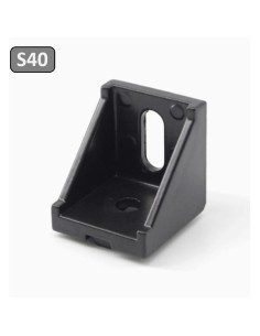 Escuadra fundición de aluminio lacado negro 40x40x35mm 404035