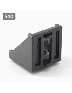 Escuadra fundición de aluminio lacado negro 40x40x35mm 404035 2