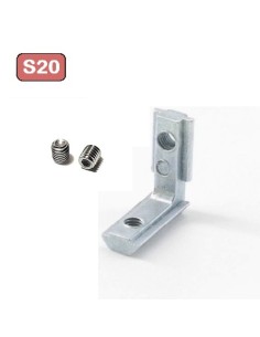 Conector interno 90 grados para perfiles aluminio S20 2020 2040