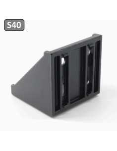 Escuadra de aluminio lacado negro 78x78x78mm 787878 Universal (8080) 2