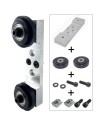 Sistema guiado lineal perfiles 4080 - Aluminio mecanizado y rodillos