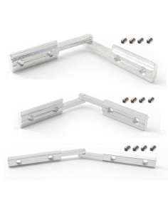 Conector multiángulo para fijación de perfiles de aluminio modulares