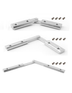 Conector multiángulo lateral para fijación de perfiles modulares