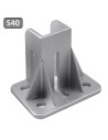 Base para fijación al suelo de estructura de perfil 4040
