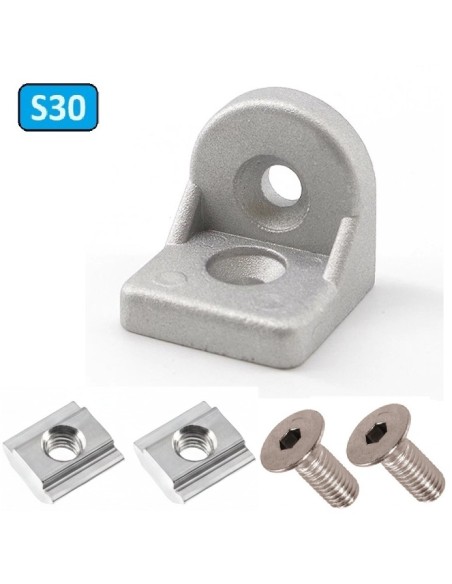 Kit unión giratoria versátil para perfiles de la serie 30 (3030, 3060)