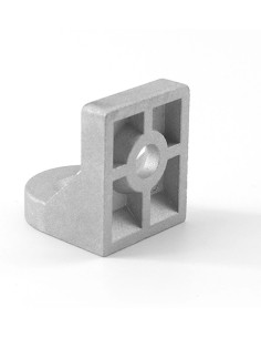 Kit unión giratoria anodizado plata para perfiles serie 40 (4040, 4080) 2