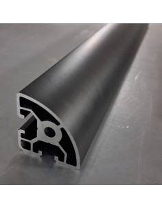 Perfil modular 4040R CURVO Aluminio 6063 T6 anodizado NEGRO, R8 mm 2