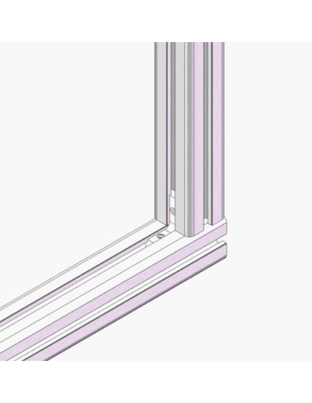 Conector interno 90 grados para perfiles aluminio 4040 4080 40120 8080