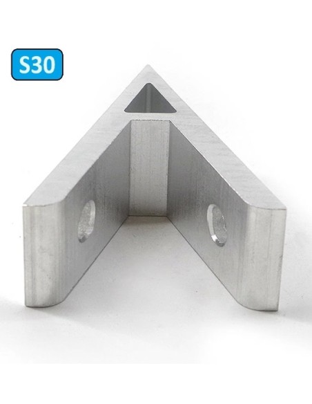 Escuadra de aluminio anodizado 60x22 45 grados Universal 3030 3060