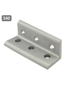 Escuadra de perfil bajo para unión a escuadra entre perfiles 40120 6T