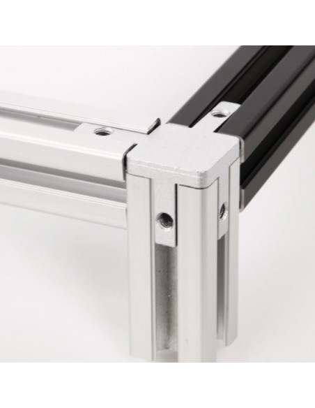 Kit conector de esquina interno - 3 vías - para perfil modular 3030