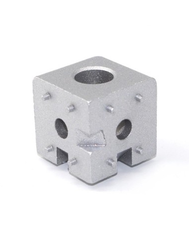 Kit cubo conector de esquina - 3 vías - para perfiles aluminio 4040