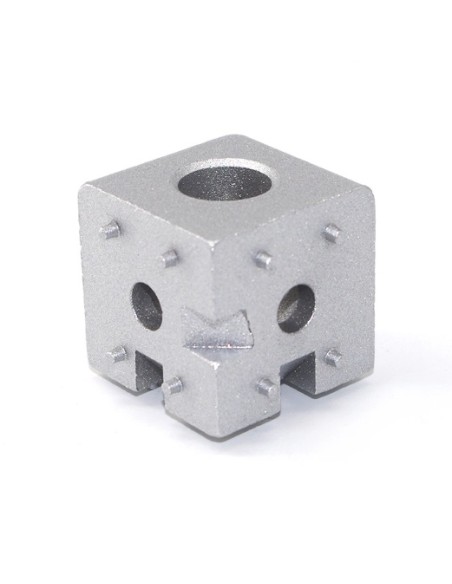 Kit cubo conector de esquina - 3 vías - para perfiles aluminio 4040