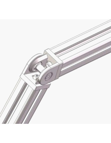 kit unión pivotante con manivela para perfiles 3030