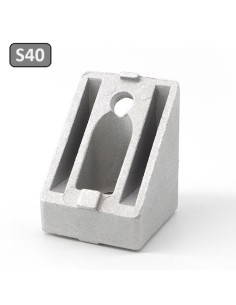 Conector fijo 45º grados para unión de perfiles de aluminio 4040 modulares