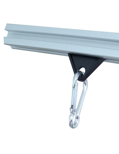 Gancho deslizable para sujección de lonas en perfiles modulares