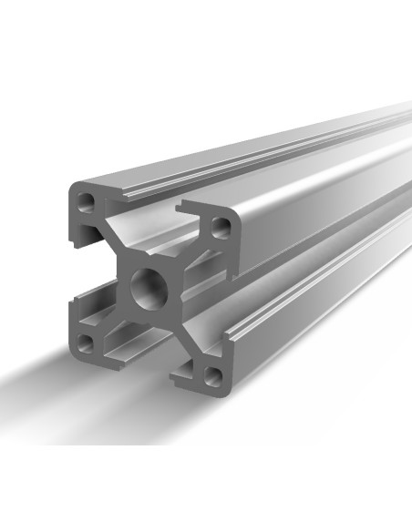 Perfil 3030 Aluminio 6063 T6 anodizado NEGRO, ranura 8mm