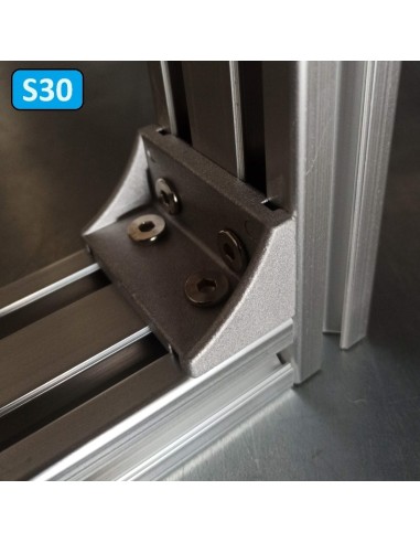 Escuadra de fundición de aluminio 30x30x60mm 303060K perfiles 3060