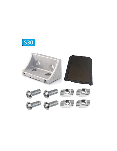 Escuadra de fundición de aluminio 30x30x60mm 303060K perfiles 3060