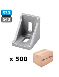 Lote 500 escuadras aluminio 35x35x28 353528 perfil ranurado aluminio