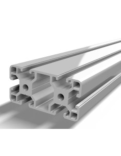 Perfil 4080 Aluminio 6063 T6 anodizado PLATA, ranura 8mm
