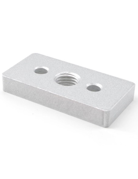 Placa base aluminio perfiles 4080 - roscado central M12