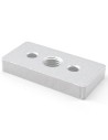Placa base aluminio perfiles 4080 - roscado central M12