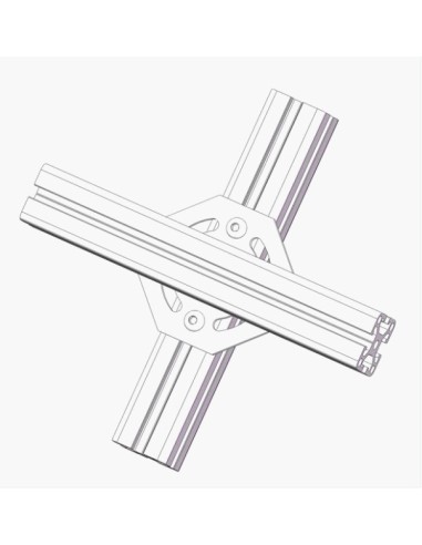 Placa de giro plana para serie 30 con tornillería M6