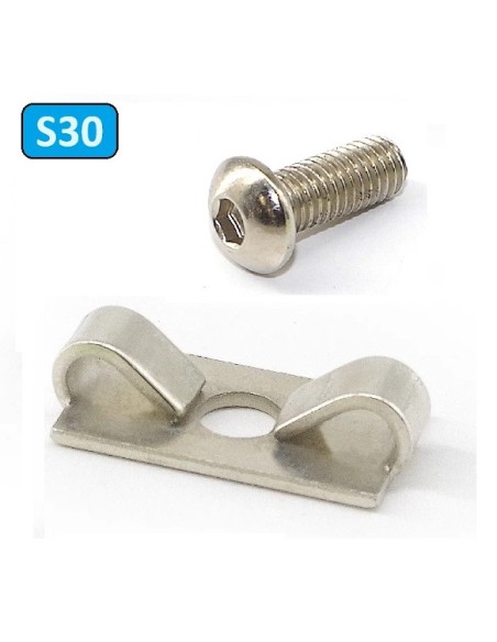 Clip M8 - Sistema de fijación para perfiles modulares de aluminio S30