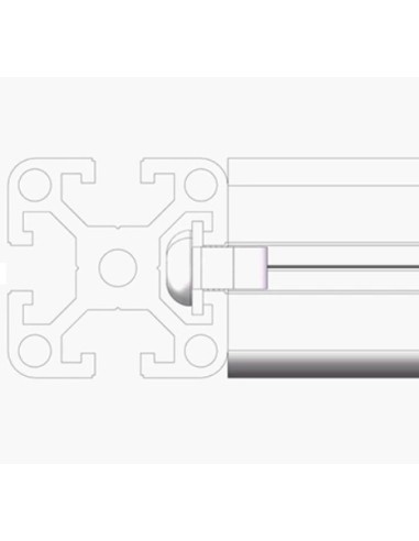 Clip M8 - Sistema de fijación para perfiles modulares de aluminio S40