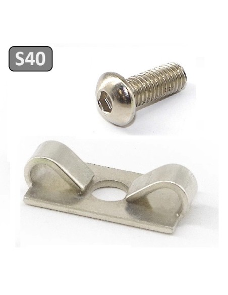Clip M8 - Sistema de fijación para perfiles modulares de aluminio S40