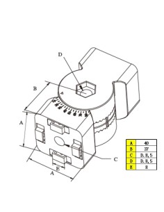 Unión pivotante 0-180º  escala 10 grados con bloqueo 2