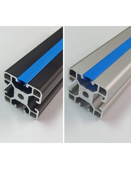 Tapa cubierta ranura 8mm slot cover PVC negro gris rojo azul verde amarillo