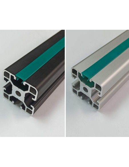 Tapa cubierta ranura 8mm slot cover PVC negro gris rojo azul verde amarillo