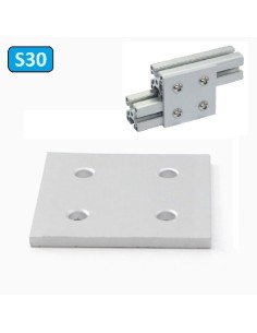Placa de unión entre perfiles de la Serie 30 (3030, 3060, 3090, 6060)