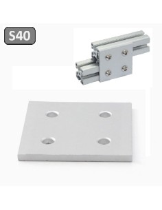 Placa de unión entre perfiles de la Serie 40 (4040, 4080, 40120, 8080)