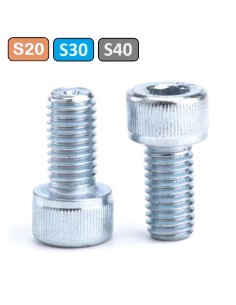 Tornillo allen DIN 912 M8 M6 L16 8.8 cincado perfiles aluminio modular