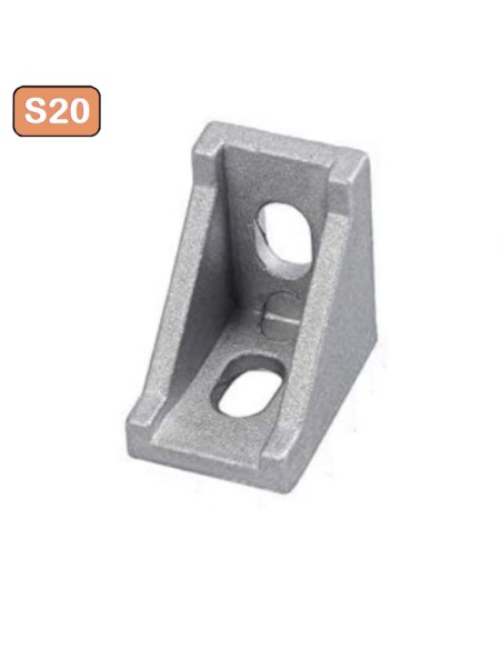 Escuadra 28x28x20 para perfil aluminio ranurado Serie 20 - 2020 2040