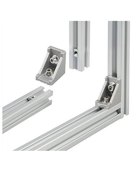 Escuadra 28x28x20 para perfil aluminio ranurado Serie 20 - 2020 2040