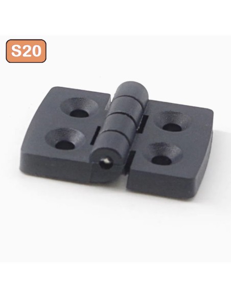 Bisagra nylon para perfiles ranurados (modulares) aluminio 2020 2040