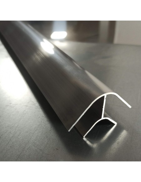 Perfil 90º R. Corto - Sin anodizar (aluminio en bruto)