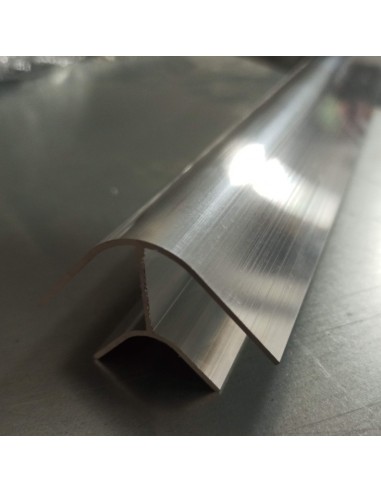 Perfil 90º R. Corto - Sin anodizar (aluminio en bruto)